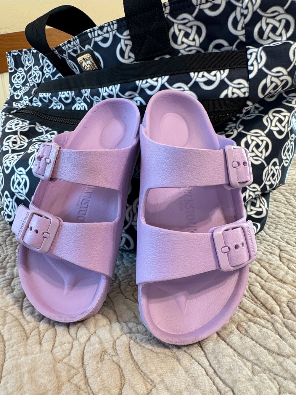 Birkenstock Big Kids Arizona Crocus Slide Sandals Water Shoes EU 30 Lavender
